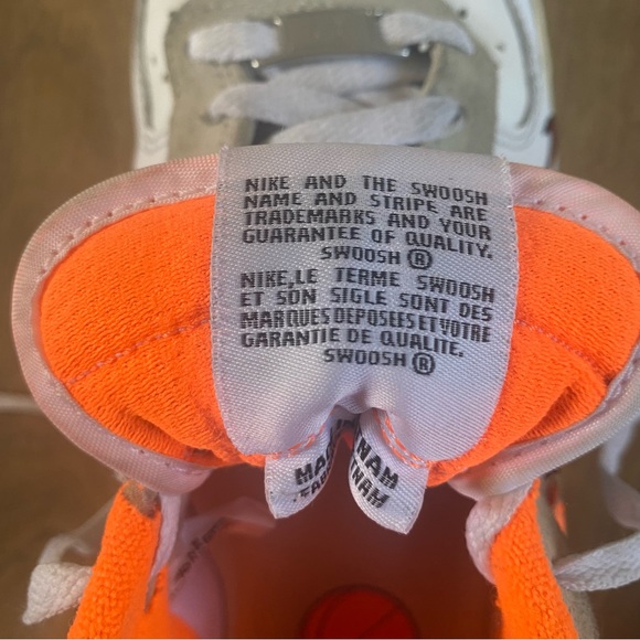 Nike Air Force 1 ‘07 LV8 Hoops Shoes White Coconut Milk Orange Men’s Size 11 - Picture 9 of 11